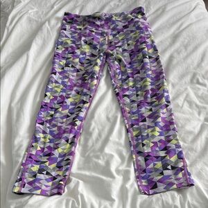 LJ Black Geometric Patterned Leggings